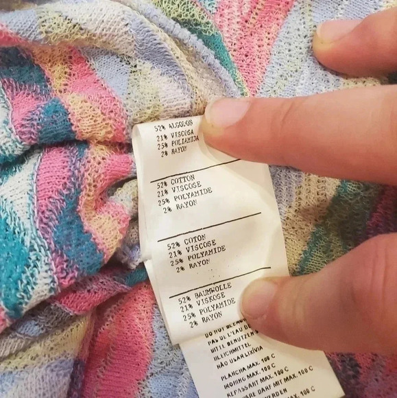 Aldo Martins multicolor patterned top V-neck Breathable Coogi vibes | size 8 - Picture 5 of 6